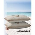 thumbnail image 4 of Pack of 2 Outdoor Pillow Covers, Tropical Plant Green Palm Tree Leaves Animal Skull Flower Retro Waterproof Square Throw Pillowcase Cushion Decorative Pillow Covers for Couch Patio Tent, 20x12 in, 4 of 6