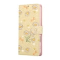 thumbnail image 5 of Becova Flip Wallet Case for Apple iPhone 18 Pro, Stylish Floral Embossed Protective Cards Slots Stand Anti-Scratch Hand Strap Protective Phone Cover for Women Girls, 5 of 6