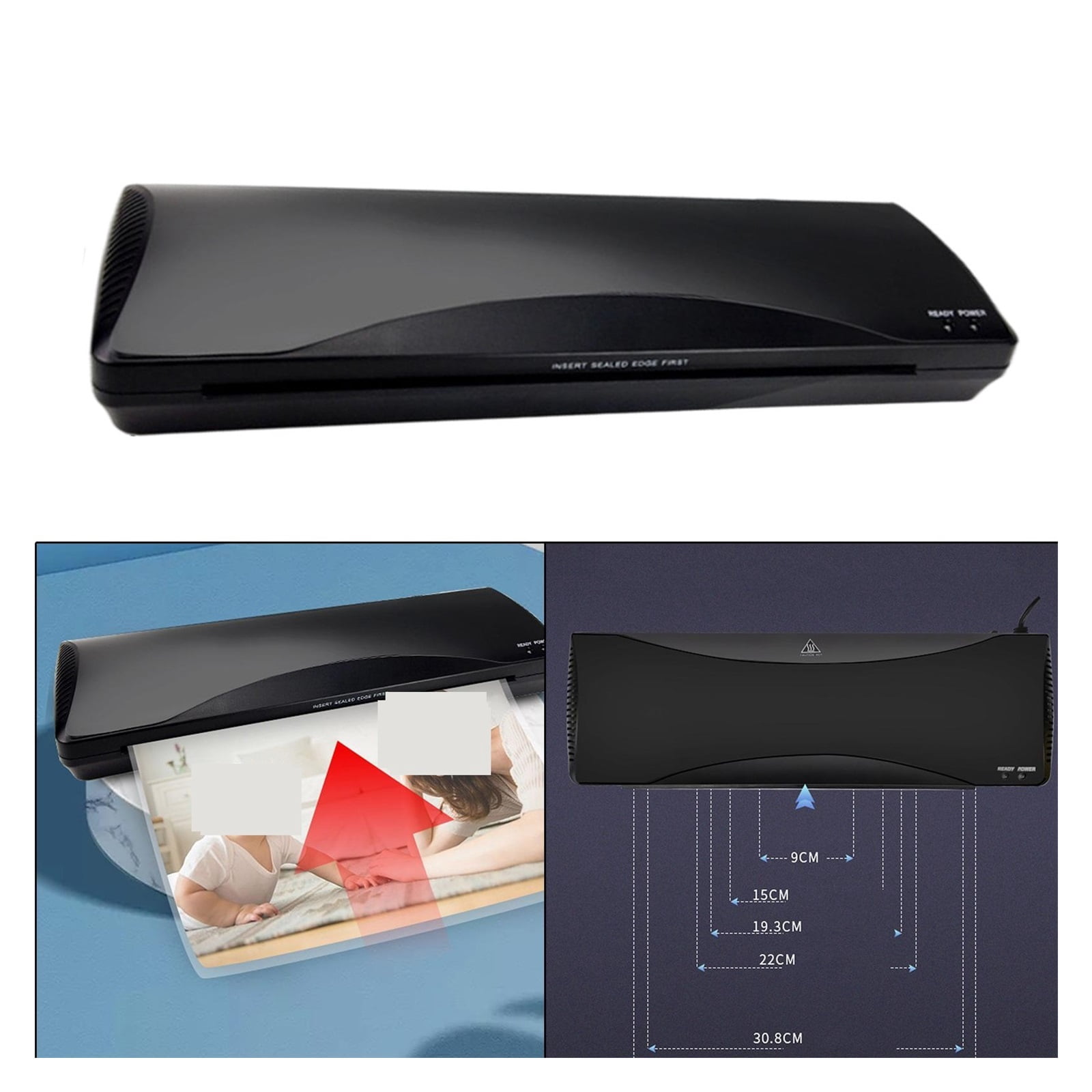Laminator Machine, A3 A4 Thermal Laminator Machine, Portable Laminator, Personal Laminator Pouches Card Saver For School Office