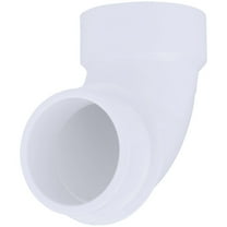 Charlotte Pipe PVC Street Elbow Schedule 40 - 1-1/2 in. 90 Degree White