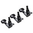 thumbnail image 3 of 6 Pack Black Guitar Tuning Pegs, Fast and Accurate String Tuning with Screws, Bushings and Ferrules, 3 of 7