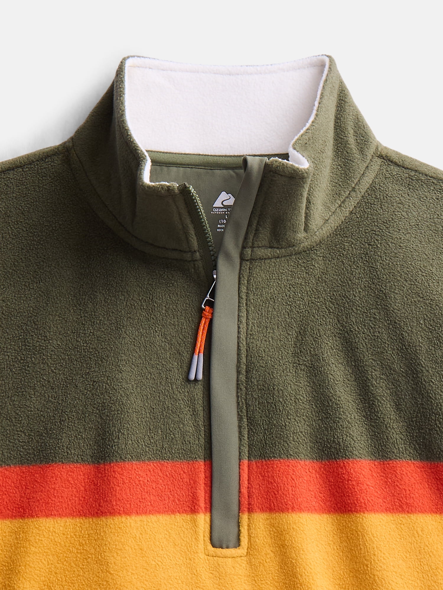 Ozark Trail Boys Rugby Pullover with Long Sleeves, Sizes 4-18 & Husky