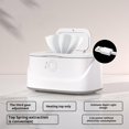 thumbnail image 6 of Homelife Wipes Warmer with Stainless Steel Top Heating 3 Adjustable Levels Indicator Light Constant Temperature Baby Wet Wipes Dispenser for Large Wipes Holds 80 Wipes Baby Care Essential, 6 of 13