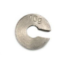 Slotted Mass Spare-- Stainless Steel, 10g - Eisco Labs