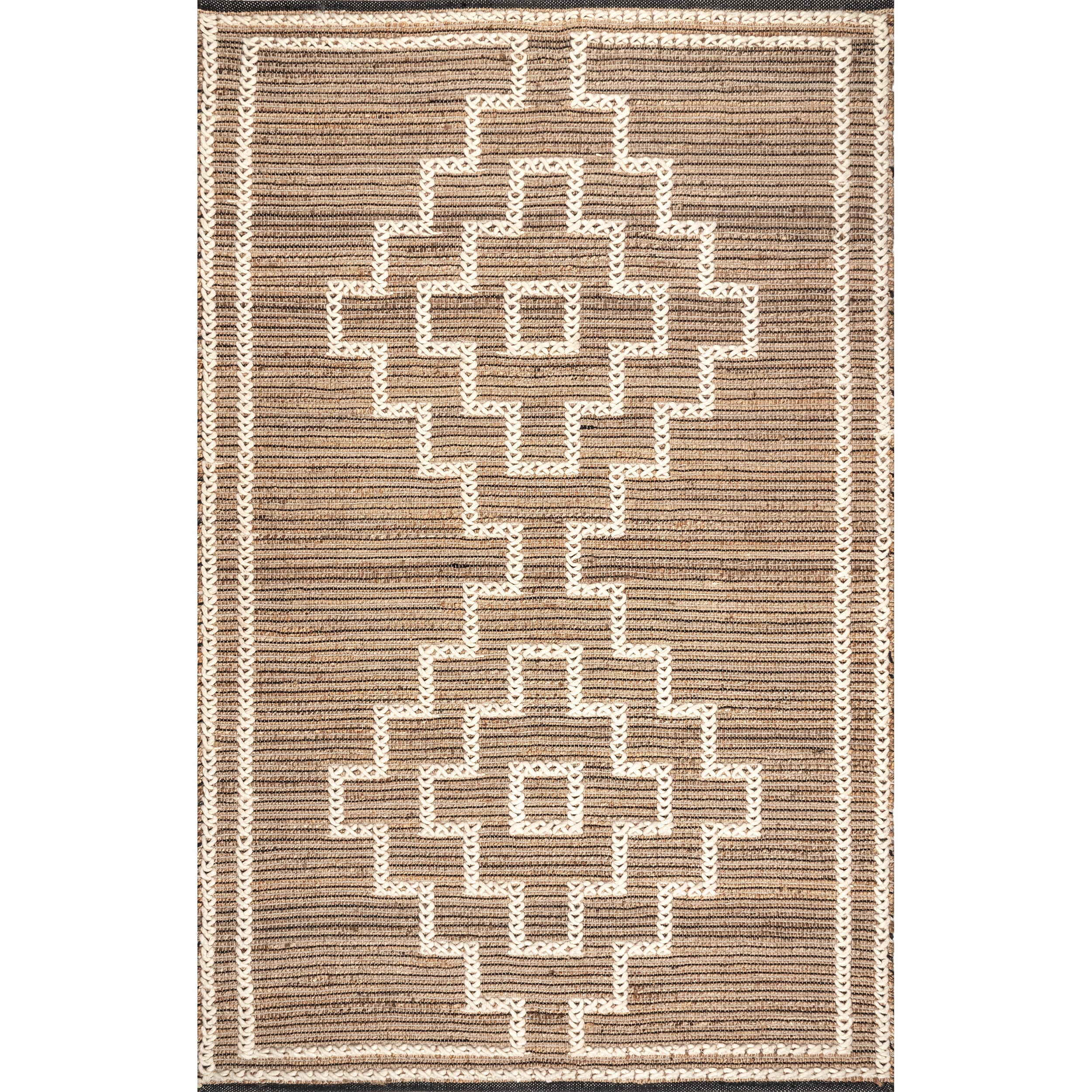 nuLOOM Danni Hand Woven Southwestern Flatweave Area Rug, 5' x 8', Natural