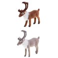 thumbnail image 1 of Ornamento ELK De De Decoración De Navidad De Muñeca Del Reno De 2pc Zulema Arreglo de escena de ciervo, 1 of 8