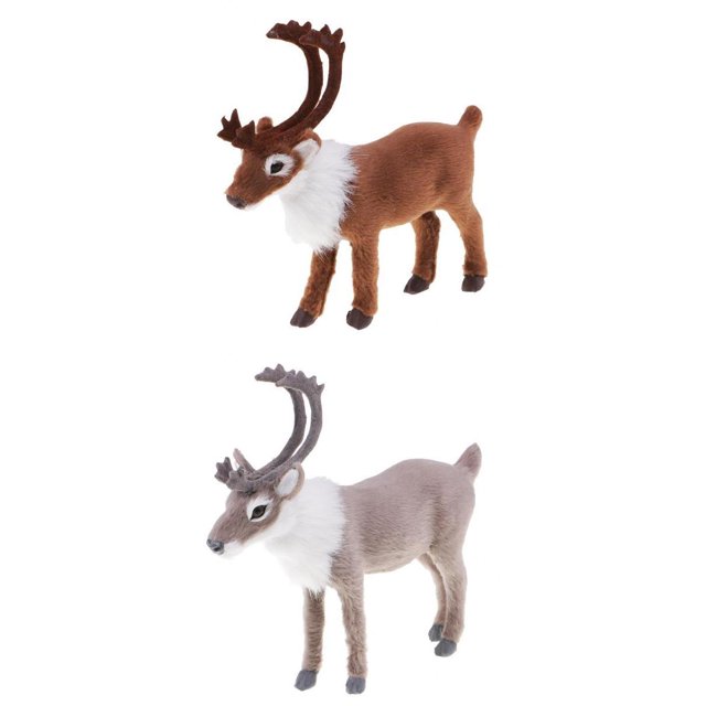 Ornamento ELK De De Decoración De Navidad De Muñeca Del Reno De 2pc Zulema Arreglo de escena de ciervo