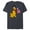 Navy Heather, variant on Pluto Americana - Short Sleeve Blended T-Shirt for Adults - Customized-Dark Heather