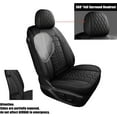 thumbnail image 5 of LINGVIDO Black Faux Leather Cushion Fit for Ford F150 Crew（2015-2023 Front Seat）Black Seat Covers Compatible with Ford F-150 2015-2023 XL XLT, 5 of 6