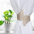 thumbnail image 6 of Set of 2 Metal Wings Curtain Tiebacks – Elegant and Durable Design – Gold, 6 of 7
