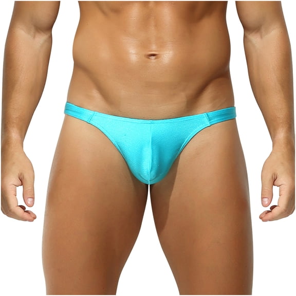StSilkitty Solid Color Bikini Underwear for Mens Low Rise Stretch Briefs Underwear Lightweight Soft Underpants