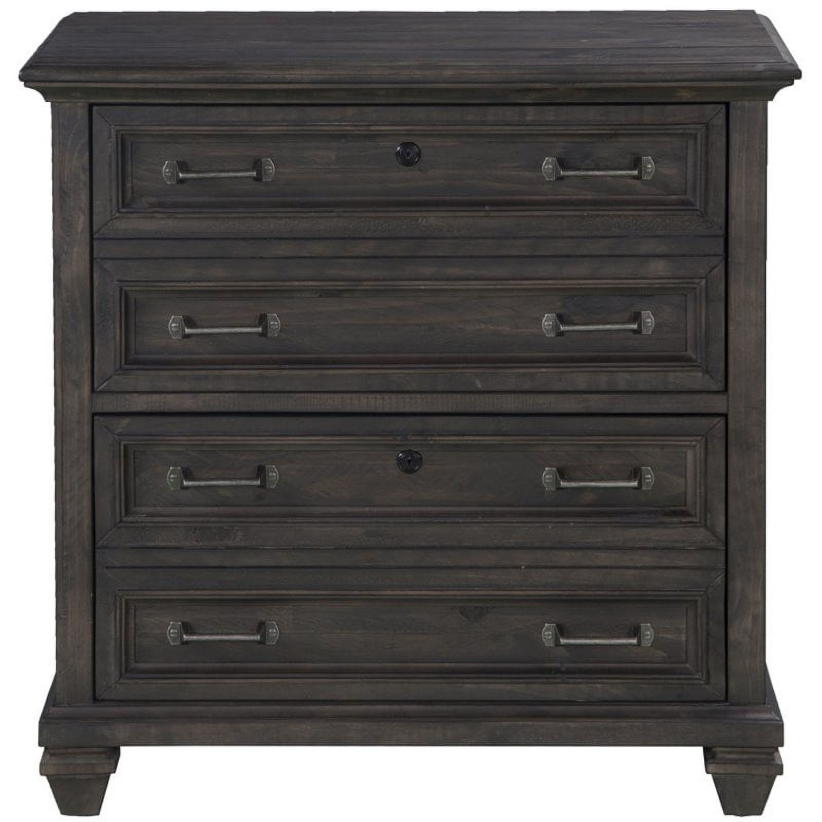 Beaumont Lane 4 Drawer Lateral File Cabinet in Weathered Charcoal - image 3 of 3