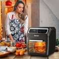 thumbnail image 2 of Costway 1700W Electric Air Fryer Oven 8-In-1 Rotisserie Dehydrator w/Accessories Black, 2 of 12
