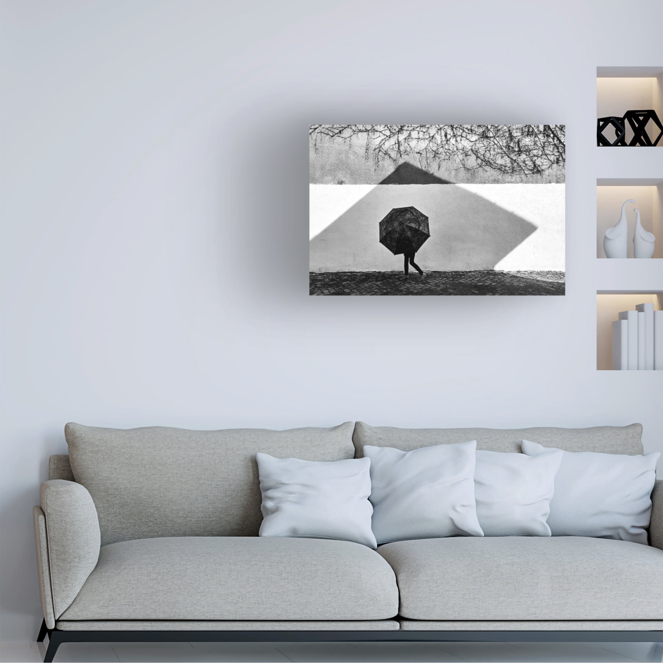Trademark Fine Art Panfil Pirvulescu Shadow Geometry Canvas Wall Art