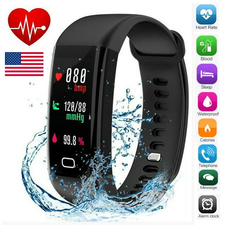 Bluetooth Smart Watch Wrist Waterproof IP68 Blood Pressure Oxygen Heart Rate Monitor Sports Band For Android Samsung iPhone