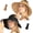 Black+khaki, variant on Women Sun Visors Foldable Straw Hats Summer Beach Packable Hat Floppy Wide Brim Cap Deep Style, Adjustable Size