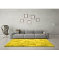 thumbnail image 3 of Ahgly Company Indoor Rectangle Patchwork Yellow Transitional Area Rugs, 8' x 12', 3 of 4