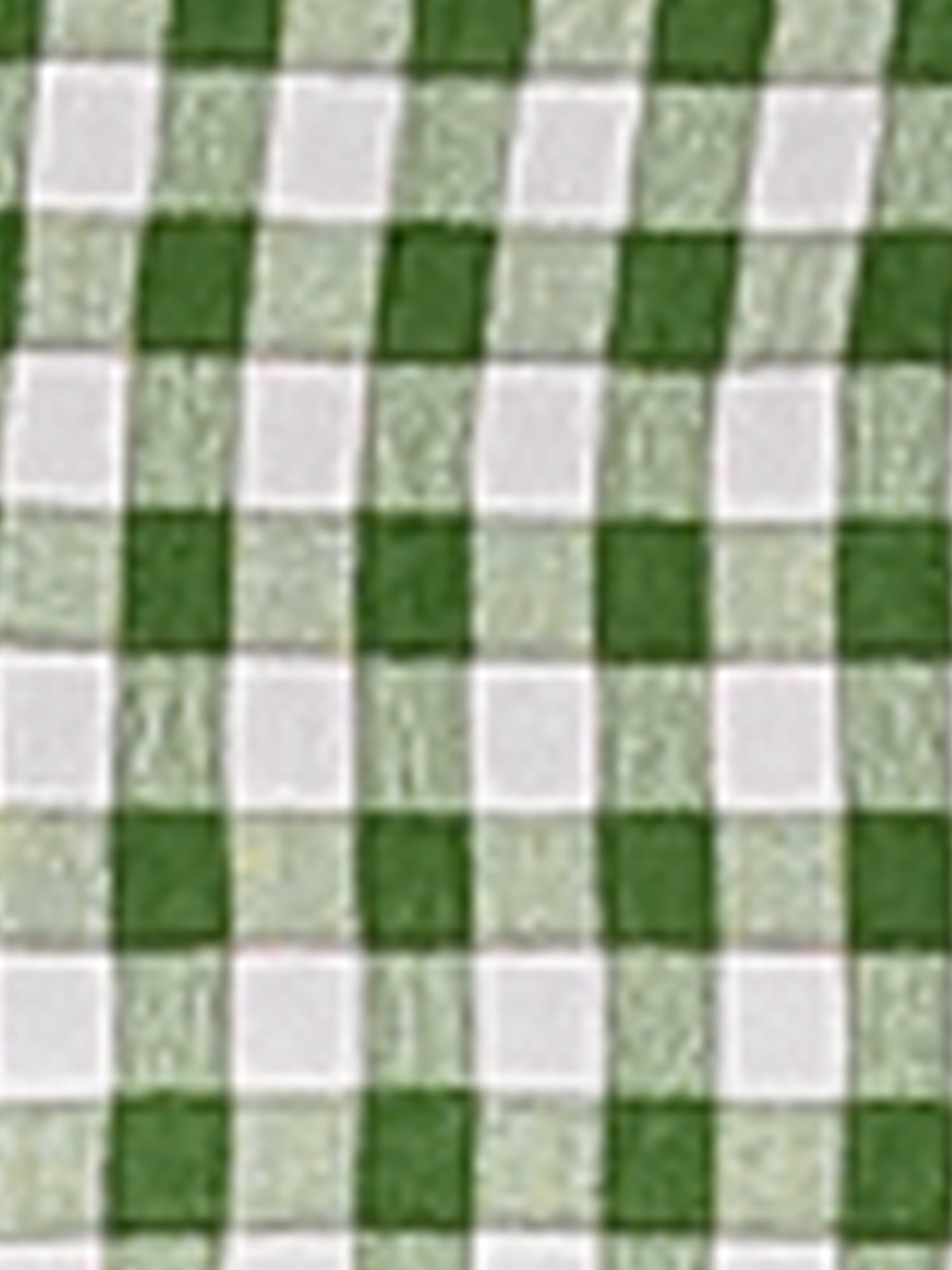 DARING DIVA Women's Summer Square Neck Gingham Cap Sleeves Blouses XL Green White