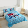 thumbnail image 3 of Manfei Hockey Lovers Bedding Comforter Set,Ball Sport Game Twin Comforter Sets,Geometric Polka Dots Bedding Set For Men Women,Breathable Home Decor Reversible,2 Pieces, 3 of 8