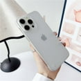 thumbnail image 4 of Matte Frameless Clear Ultra Thin Case For iPhone 16 15 14 Plus 13 12 11 Pro Max Bumper Frosted Rugged PC Armor Shockproof Cover BM Pink For iPhone 12, 4 of 6