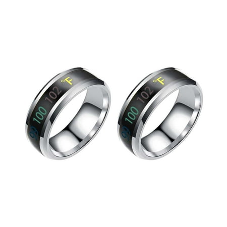 

Dezsed Rings Jewelry Clearance Temperature Monitoring Ring Temperature Monitoring Treatments Ring Lymphatic Hyperthermia Ring Male And Female Discoloration Temperature Ring Silver