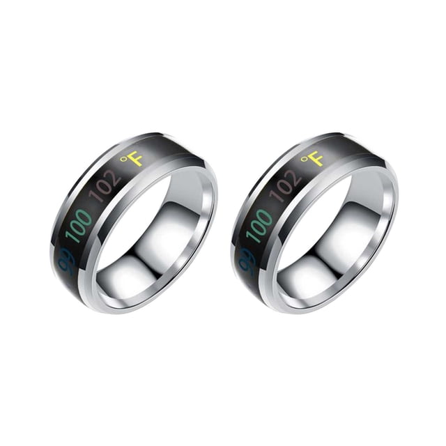 Fiudx Pulsera de Monitoreo de Temperatura, Diseño de Acero Inoxidable, Sensor de Temperatura y Estado de Ánimo, Elegante y Funcional, Regalo Ideal para Hombres y Mujeres, Reduce El Estrés y Mejora La