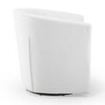 thumbnail image 4 of Modway Prospect Tufted Performance Velvet/Wood Swivel Armchair in White, 4 of 9
