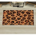thumbnail image 1 of Animal Decorative Rug, Leopard Animal Skin Pattern in Abstract Style Wild Safari Jungle Theme, Quality Carpet for Bedroom Dorm and Living Room, 6 Sizes, Persian Orange, by Ambesonne, 1 of 1