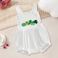 thumbnail image 2 of JUMEYU Newborn Bodysuit Girl Short Sleeve Short Sleeve Baby Bodysuits Made from Soft Material 0 3 6 9 12 18 24 Months (White,3-6 Months), 2 of 6