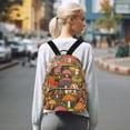 thumbnail image 7 of FORMRS Mini Backpack Purse for Women Quilted Travel Daypack Casual Shoulder Bag, Vibrant Mushroom, 7 of 7