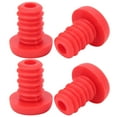 thumbnail image 4 of Tapones de manillar de bicicleta rojos con empuñaduras de goma para manillar de bicicleta, accesorio de ciclismo de primera calidad, 4 of 8