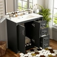 thumbnail image 5 of Harper & Bright Designs 36" Bathroom Vanity with Sink, Bathroom storage Cabinet with Drwers and Soft Closing Doors, Black, 5 of 15