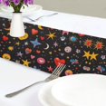 thumbnail image 4 of Yayeee Table Runner 70 inches Long Home Kitchen Dinning Party Decoration, Moon Pattern, 4 of 7