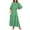 Light Green, variant on Luniro Boho Maxi Dresses for Women Floral Flowy Loose Fit 3/4 Sleeve Fall Summer Wedding Guest Dress