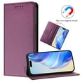 thumbnail image 3 of Wallet Case for Samsung Galaxy S25 with Card Holder, Business Premium PU Leather Flip RFID Blocking Wallet Case with Wrist Strap Kickstand Protective Cover for Samsung Galaxy S25, Darkpurple, 3 of 11