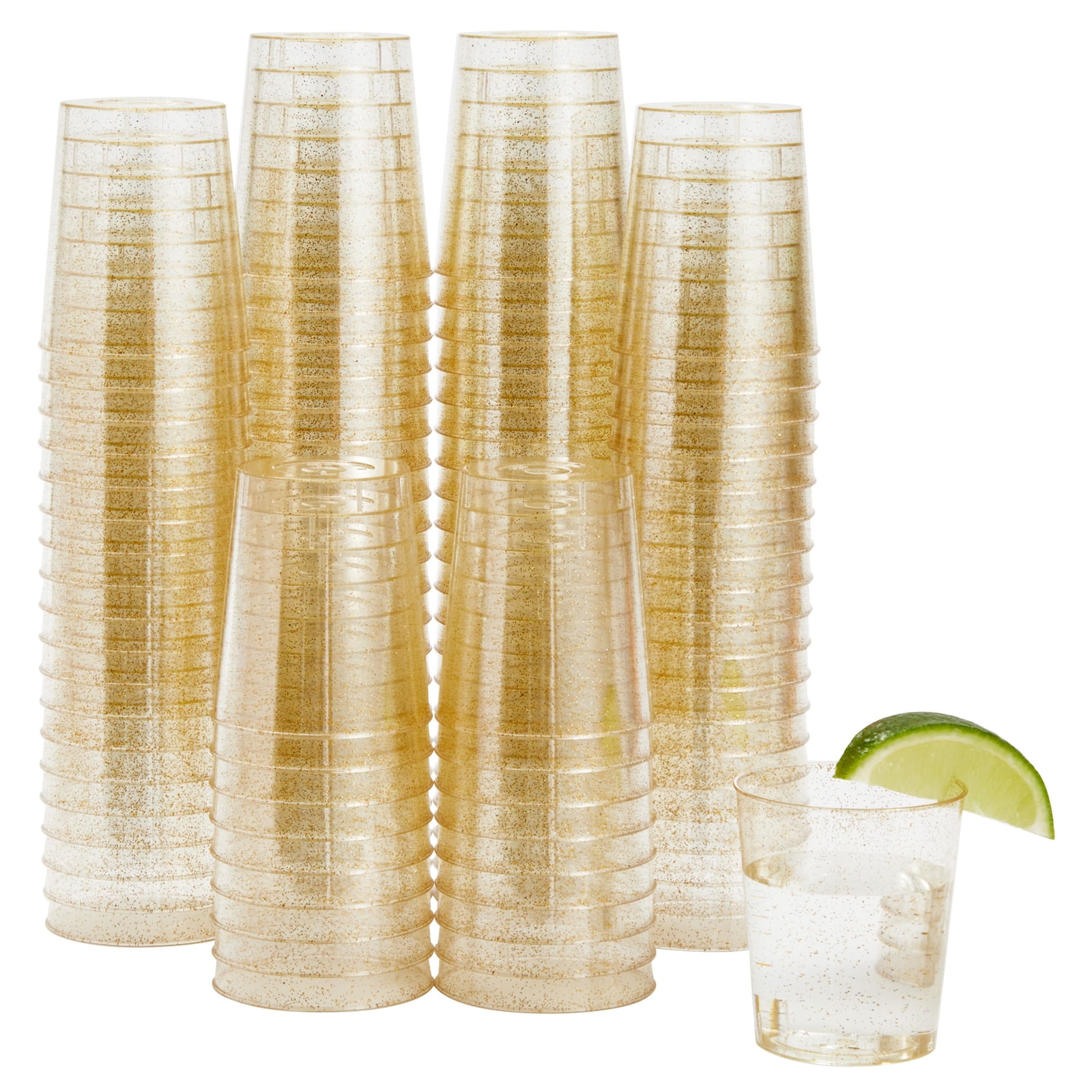 2oz Disposable Clear Hard Plastic Cups，jello cups for party 250 Pack Shot Glasses 