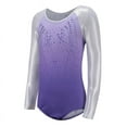 thumbnail image 2 of 5-14Y Shiny Gymnastics Sport Training Dancewear Ballet Leotards For Little Girls, 2 of 3