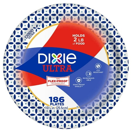 Dixie Ultra - Paper Plate, 10 1/16" - 186 Plates