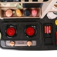 thumbnail image 2 of 65 PCS Large Pretend Play Kitchen Toy Set for Kids with Real Lights and Cooking Sounds, Steam, Play Sink with Running Water, Cut Play Food, Menu Board and Accessory Play Set, 2 of 11