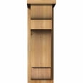 thumbnail image 2 of 8"W x 12"D x 24"H New Brighton Rough Sawn Corbel w/Backplate, Western Red Cedar, 2 of 9