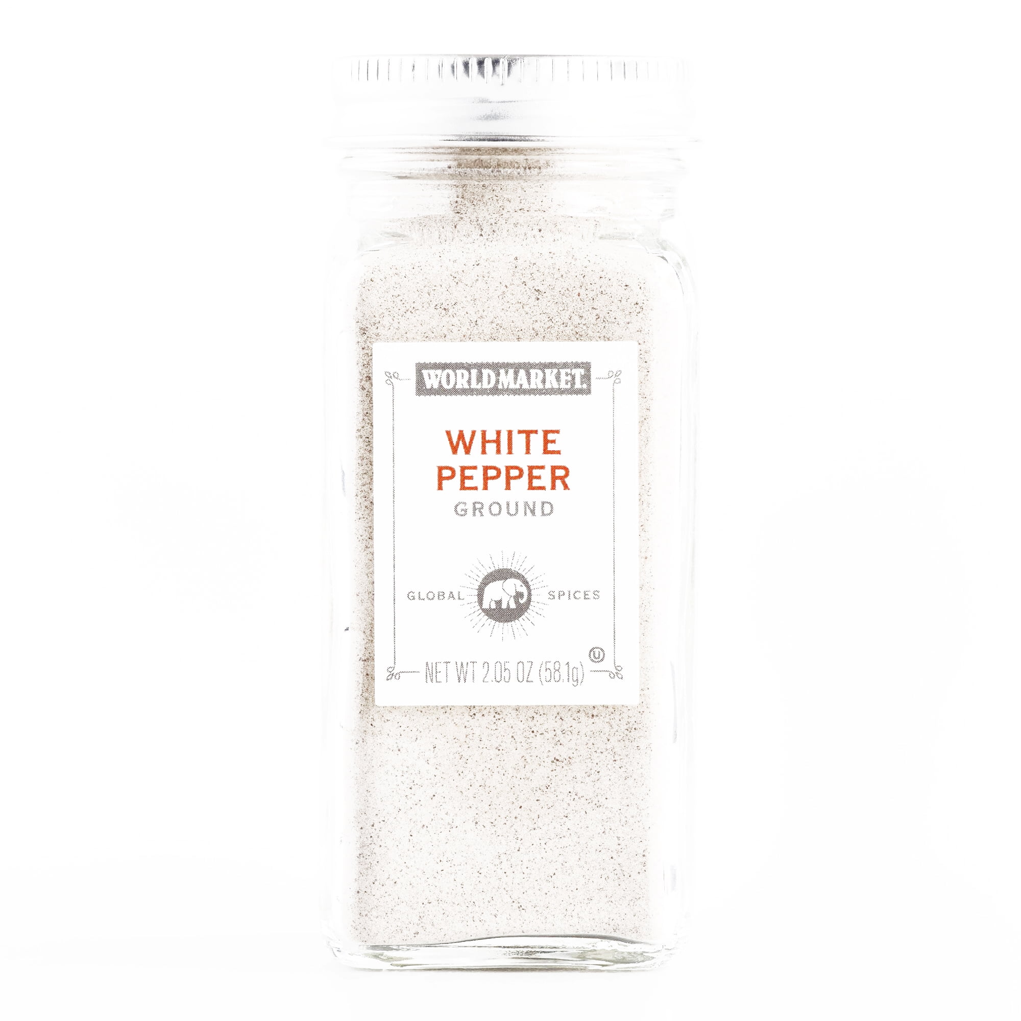 Ground White Pepper 2.05 oz each (6 Items Per Order, not per case