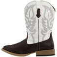 thumbnail image 4 of Roper Mens Bumps Ostrich Square Toe Cowboy  Mid Calf Boots, 4 of 7