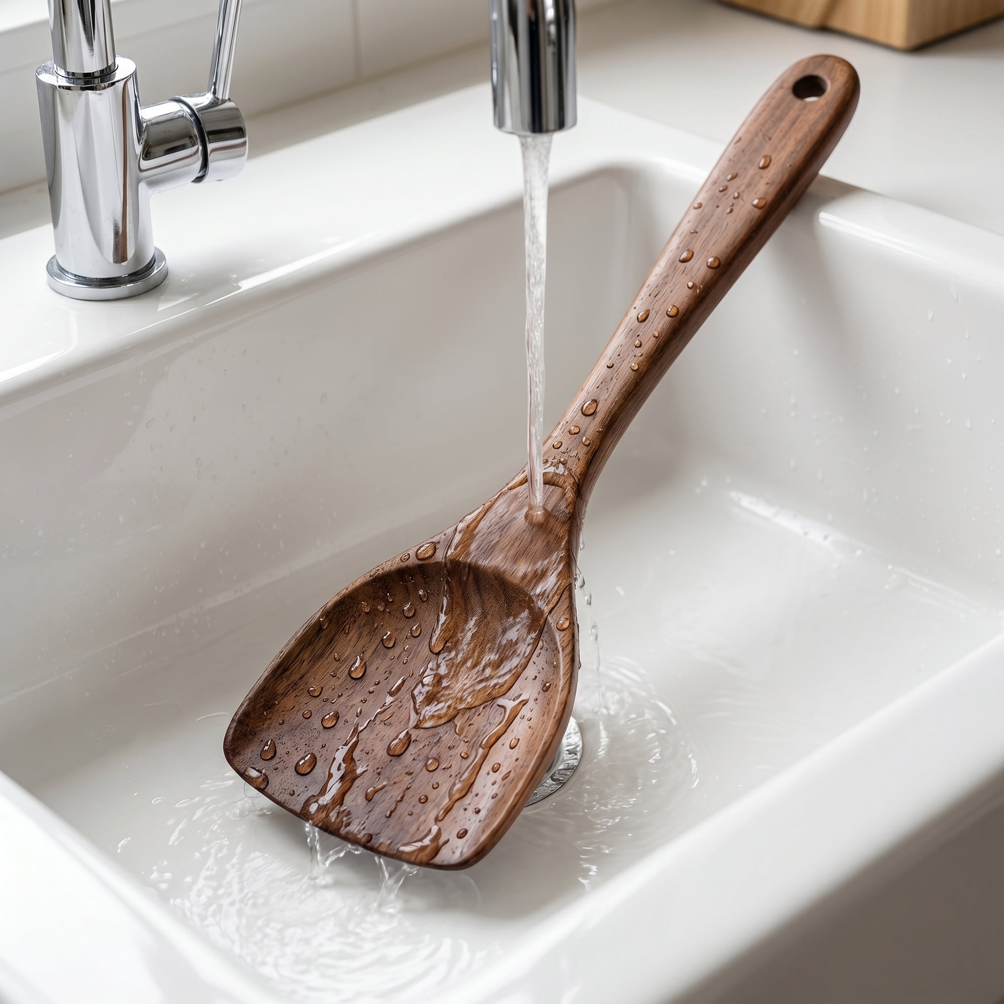 Unique Bargains Kitchen Utensil Heat-Resistant Cooking Tool for Flipping Brown 13.4x3.5 in