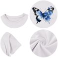 thumbnail image 6 of YunPes Cap Sleeve T-shirts for Girls Colorful Butterfly Print Crewneck Blouse Tee Kids Casual Loose Fit Pullover Summer Tops, 6 of 8