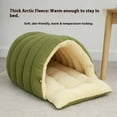 thumbnail image 5 of Removable and Washable Winter Closed-Off Cat Bed, Warm Foldable Pet Nest for Indoor Cats and Small Dogs, Soft Cave Style Cat House, 5 of 8