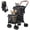 Black, variant on Foldable Pet Stroller for Dogs and Cats