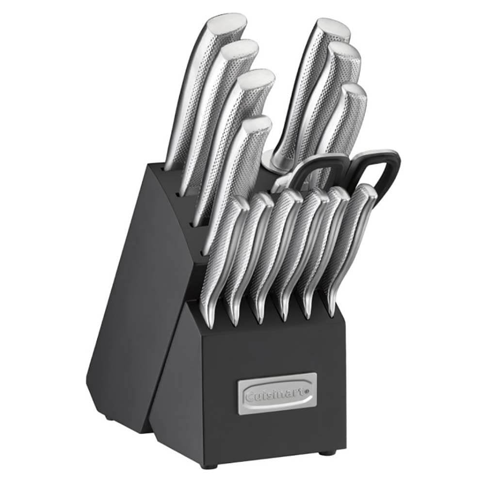 cuisinart 15pc stainless steel knife block set