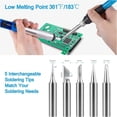 thumbnail image 5 of 15 PCS Electric Soldering Iron Kit, 80W Adjustable Temperature Digital Display Repair Soldering Tool Electronic Circuit Board Precision Welding Small Tool Kit, 5 of 6