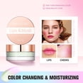 thumbnail image 3 of Mareep Blush Creamy Cheek Color Cheek Tint Cheek RougeWarm Powder Blusher Transparent Color Changing Gel High Gloss Powder Blusher Cream Natural Nude Makeup Rouge Powder Blusher, 3 of 4