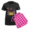 thumbnail image 5 of CafePress - Trick Or Treat Women's Dark Pajamas - Women's Short Sleeve Print T-Shirt and Pants Dark Cotton Pajama Set, 5 of 7